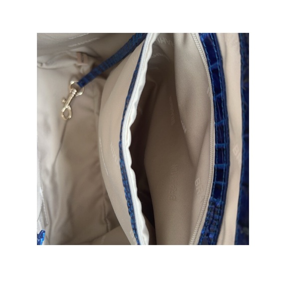 Brahmin Blue Woven Leather Tote - Picture 9 of 16